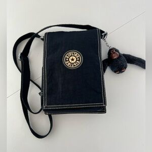 Kipling Black Messenger Bag with Keychain‎